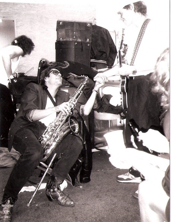 Backstage with Robbie (check out my boots!)