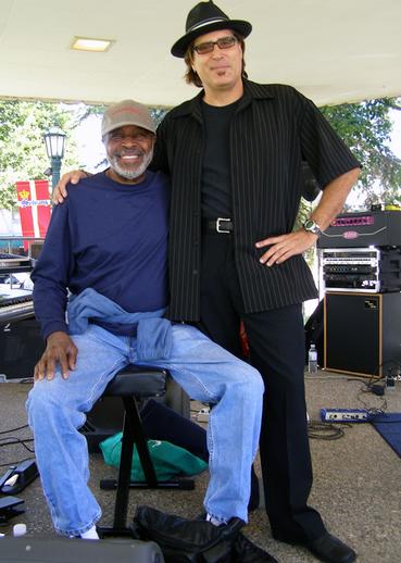 Crusader Stix Hooper & Jimmy Z at the Solvang Blues Festival, 2007